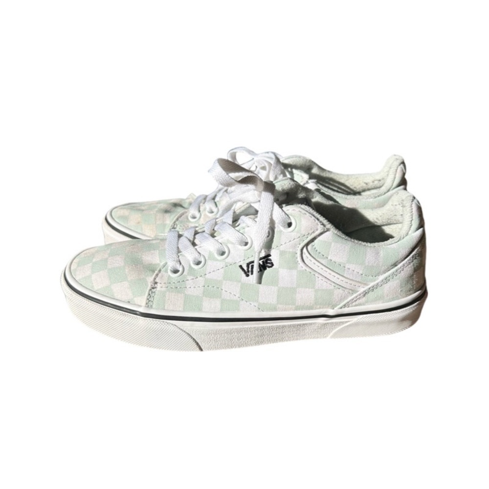 Vans White Checkered Sneakers